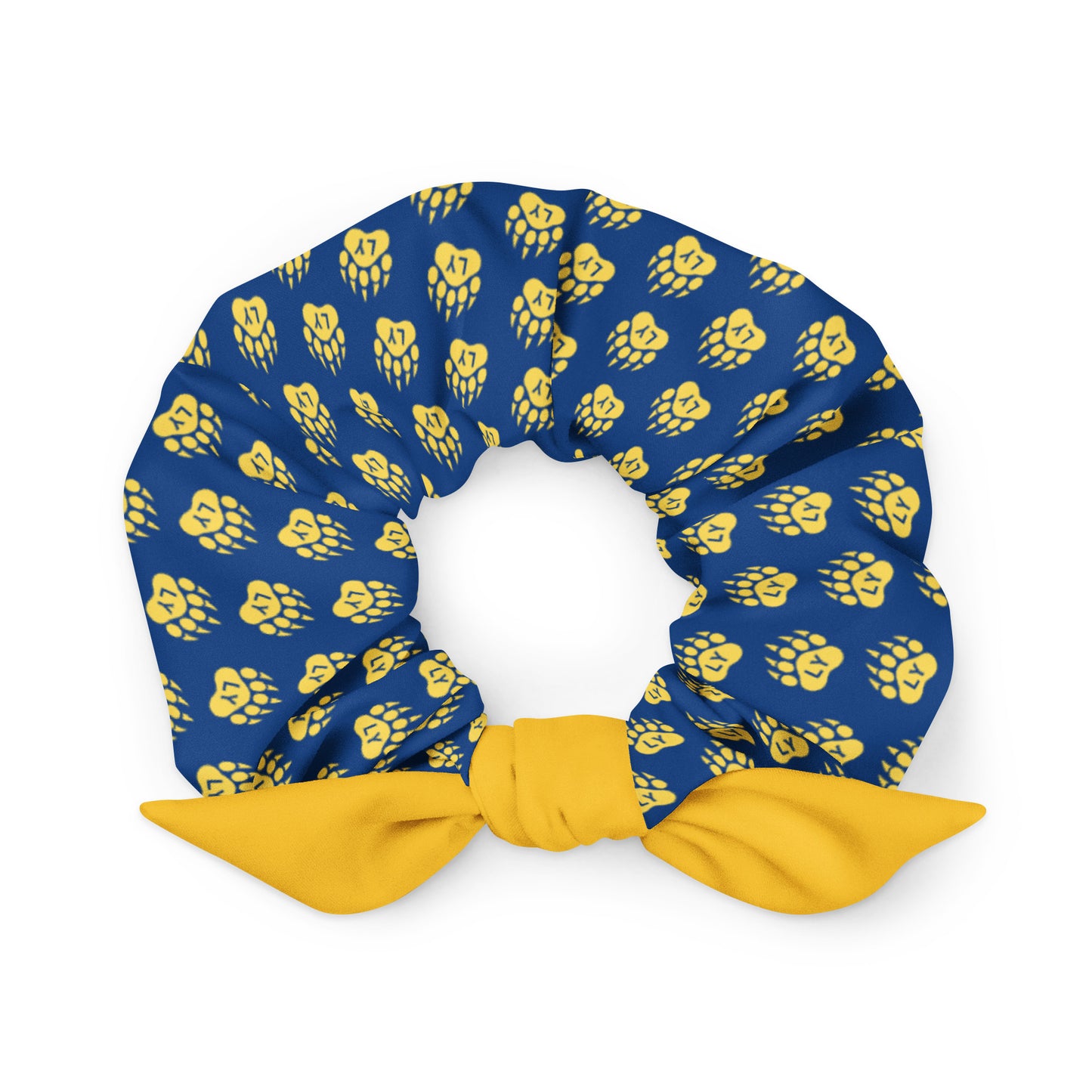 Bear Paw Recycled Scrunchie