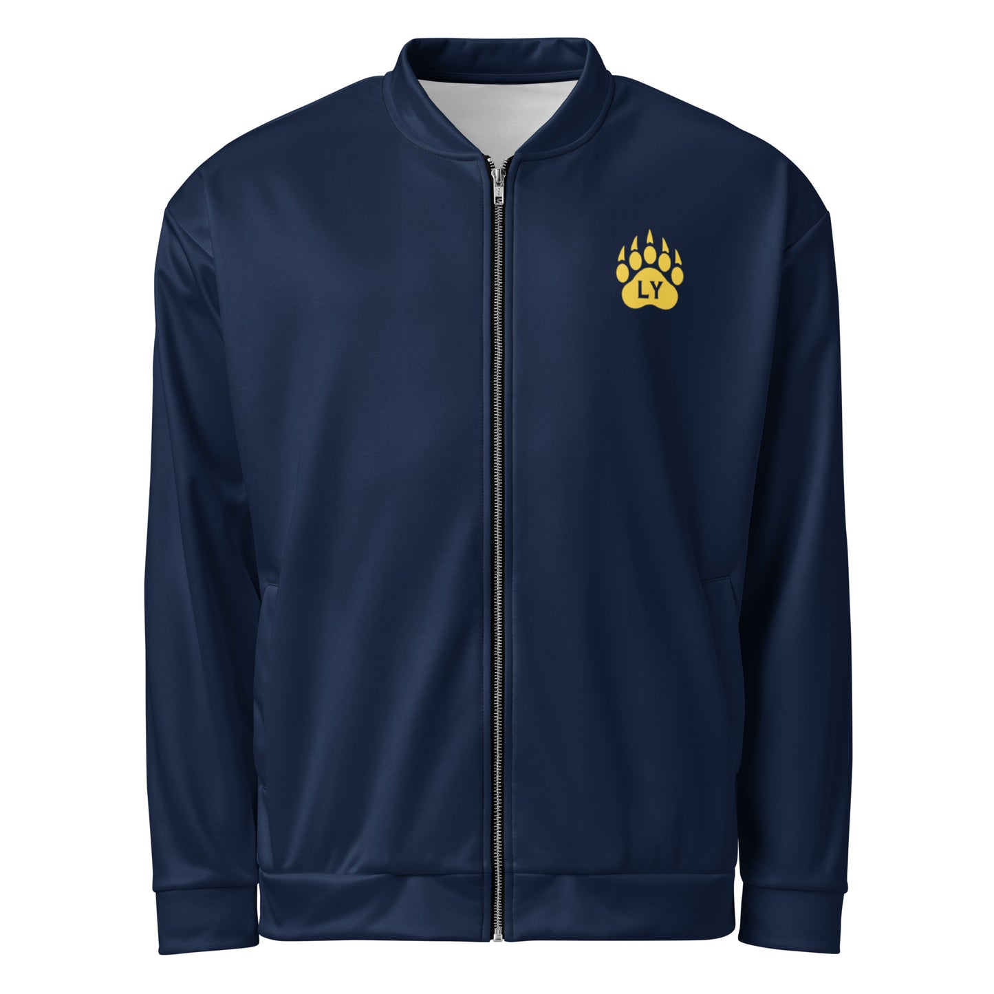 Grizzly Shades Navy Blue Unisex Adult Bomber Jacket