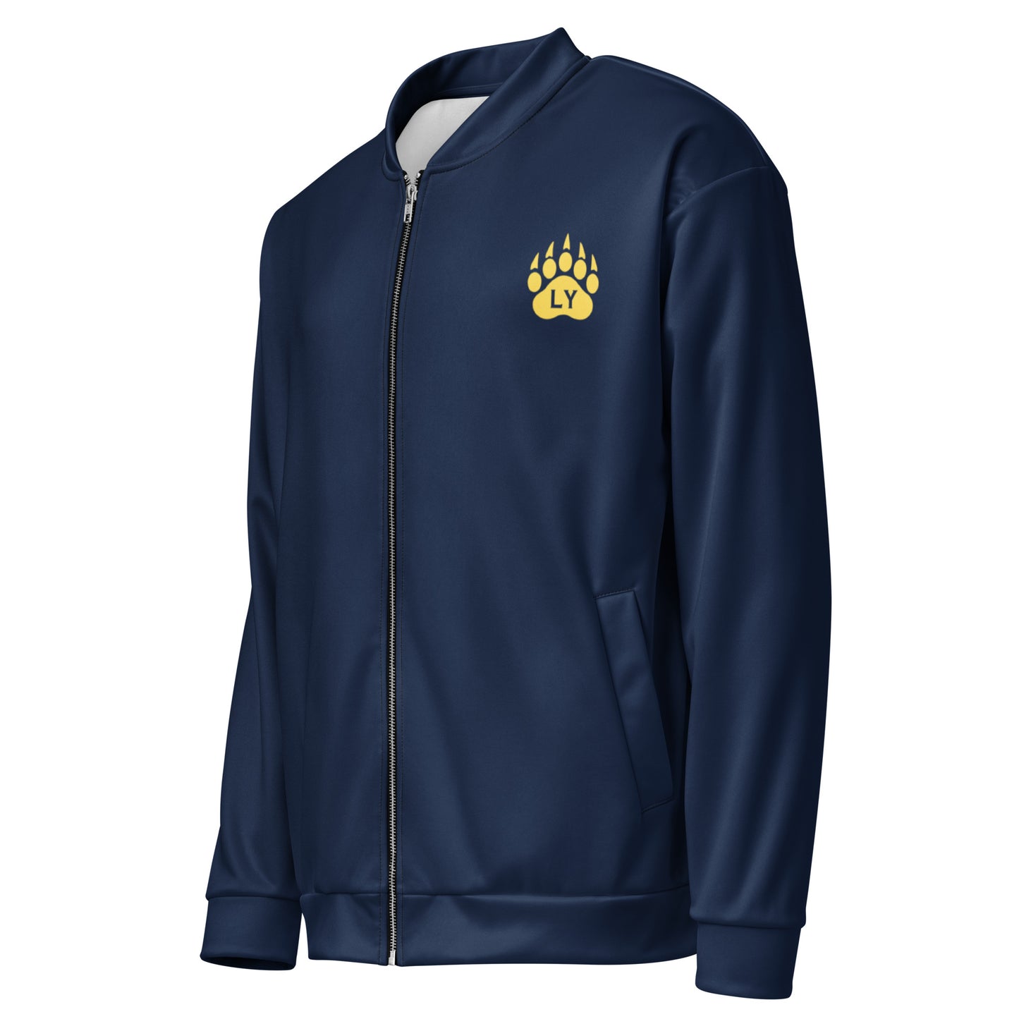 Grizzly Shades Navy Blue Unisex Adult Bomber Jacket