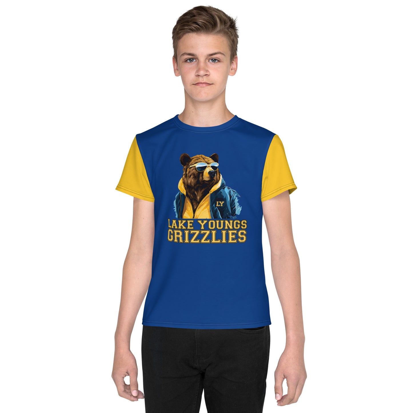 Grizzly Shades Youth crew neck t-shirt