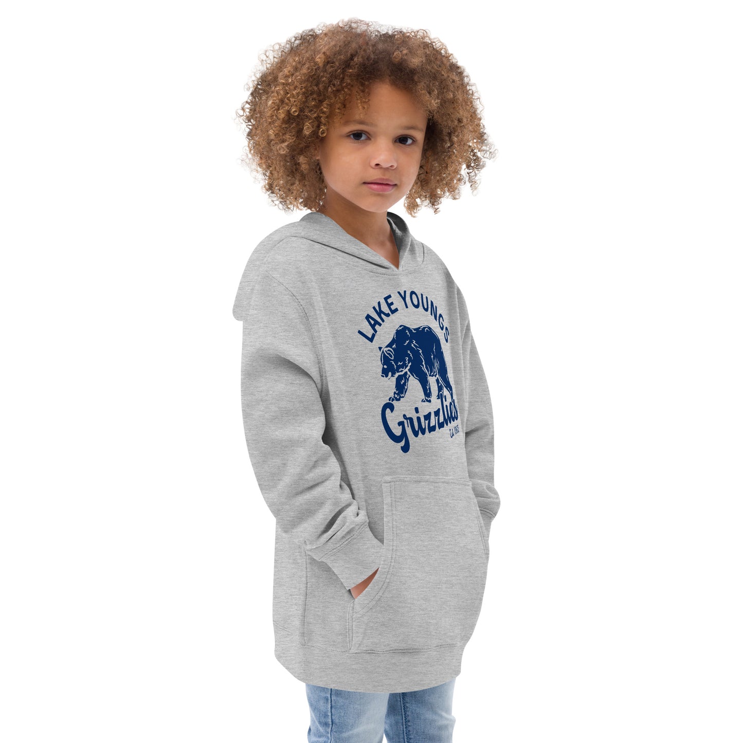 Navy Blue “Retro Lake Youngs” Youth Hoodie