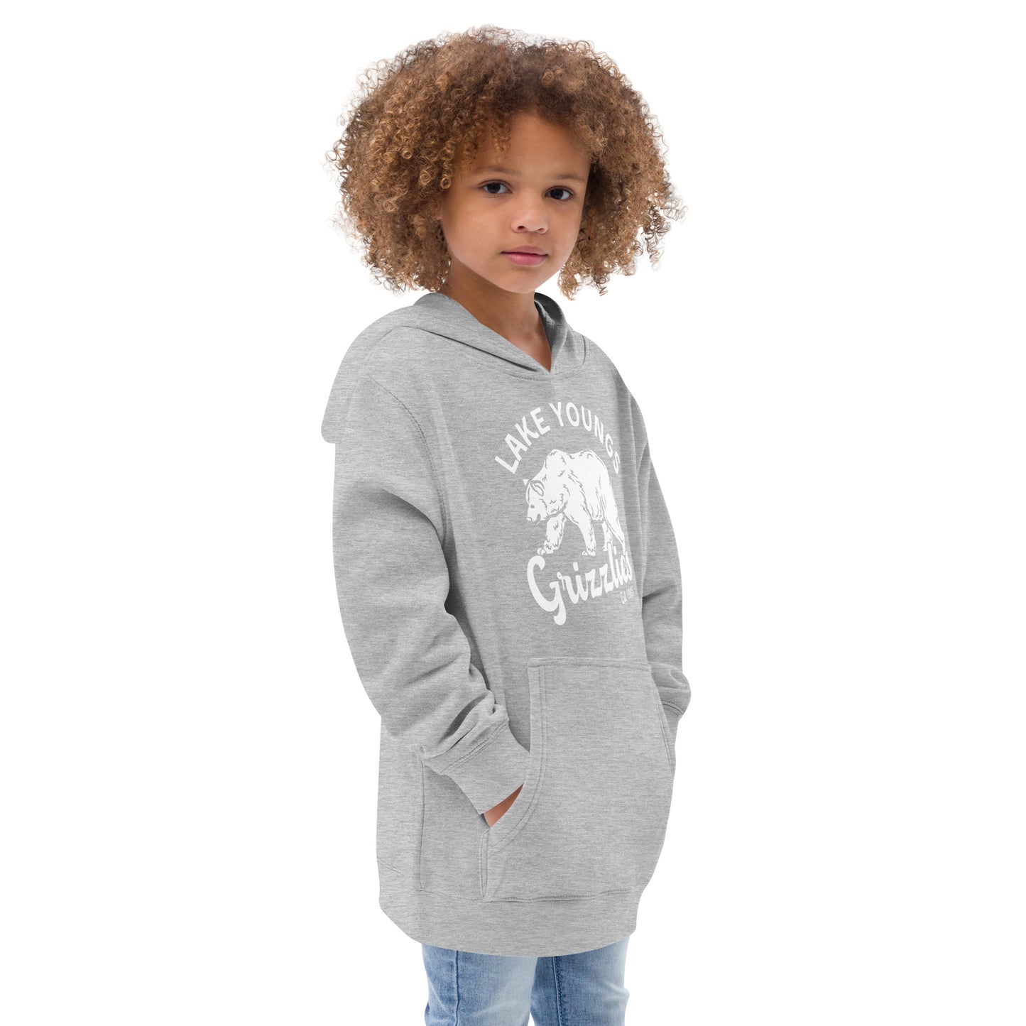 White “Retro Lake Youngs” Youth Hoodie