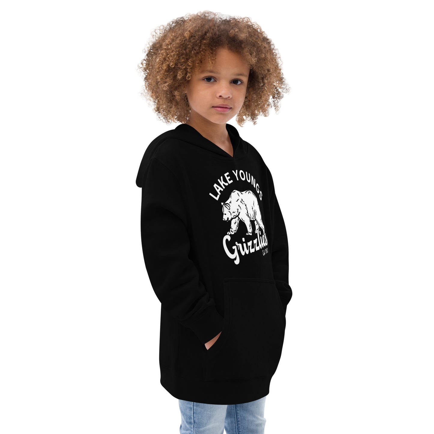 White “Retro Lake Youngs” Youth Hoodie