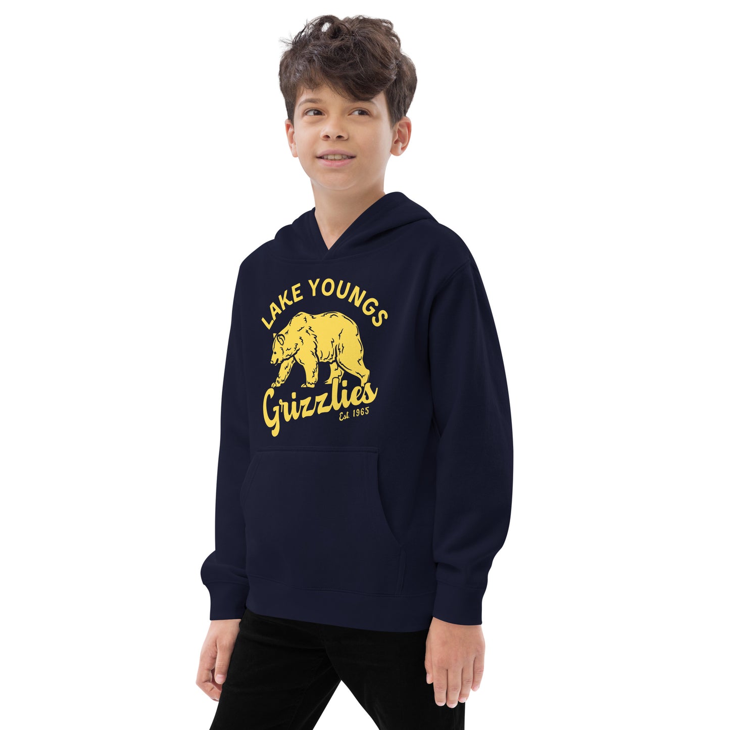 Yellow “Retro Lake Youngs” Youth Hoodie
