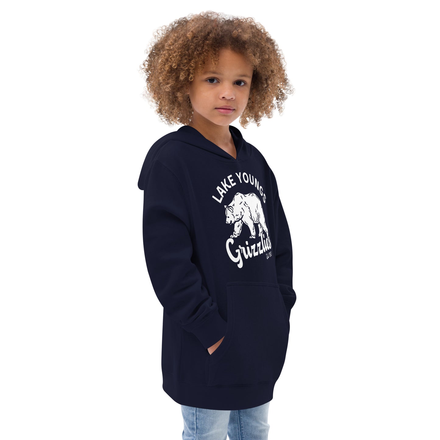 White “Retro Lake Youngs” Youth Hoodie