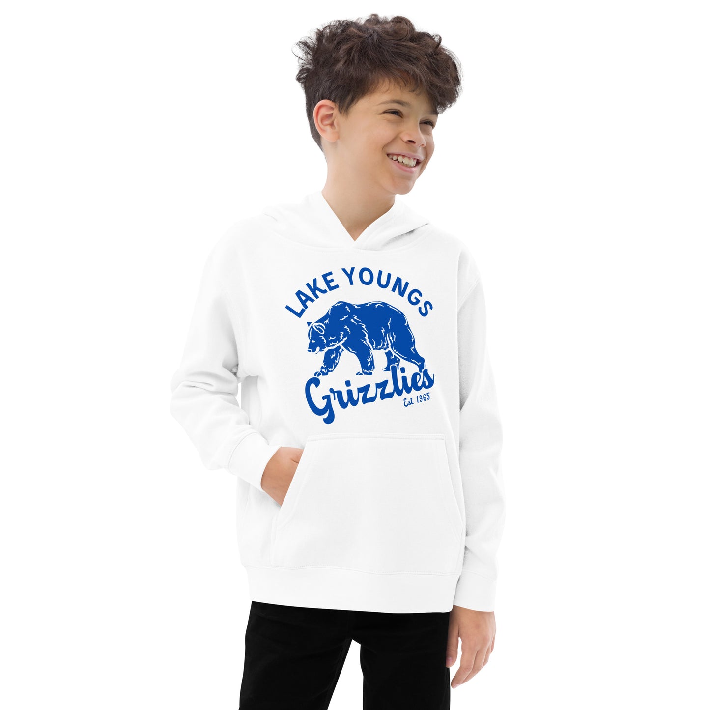 Royal Blue “Retro Lake Youngs” Youth Hoodie