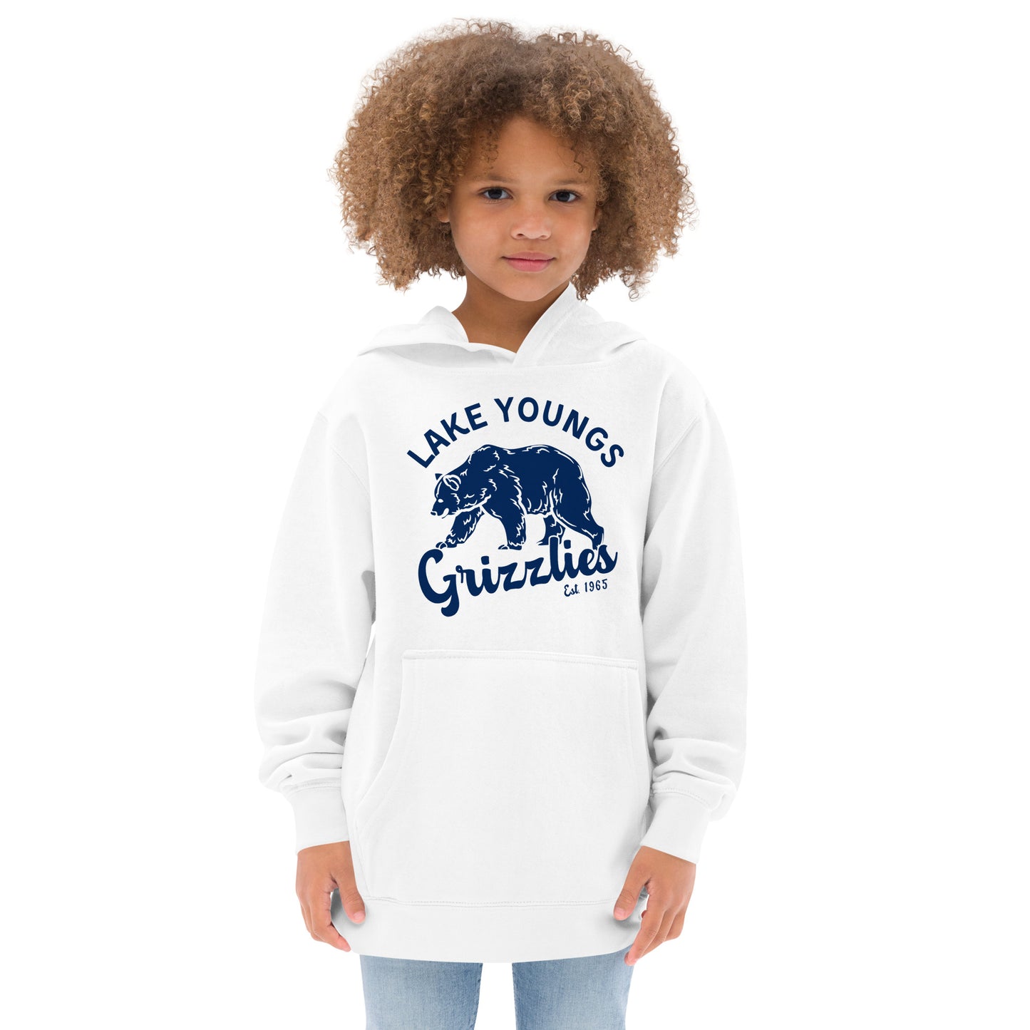 Navy Blue “Retro Lake Youngs” Youth Hoodie