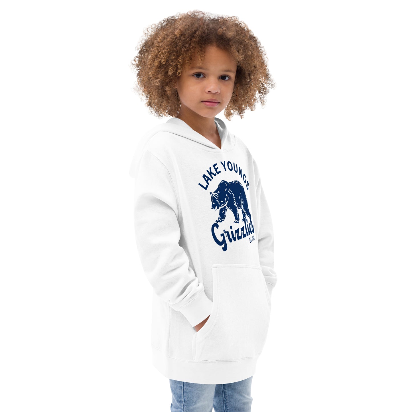 Navy Blue “Retro Lake Youngs” Youth Hoodie