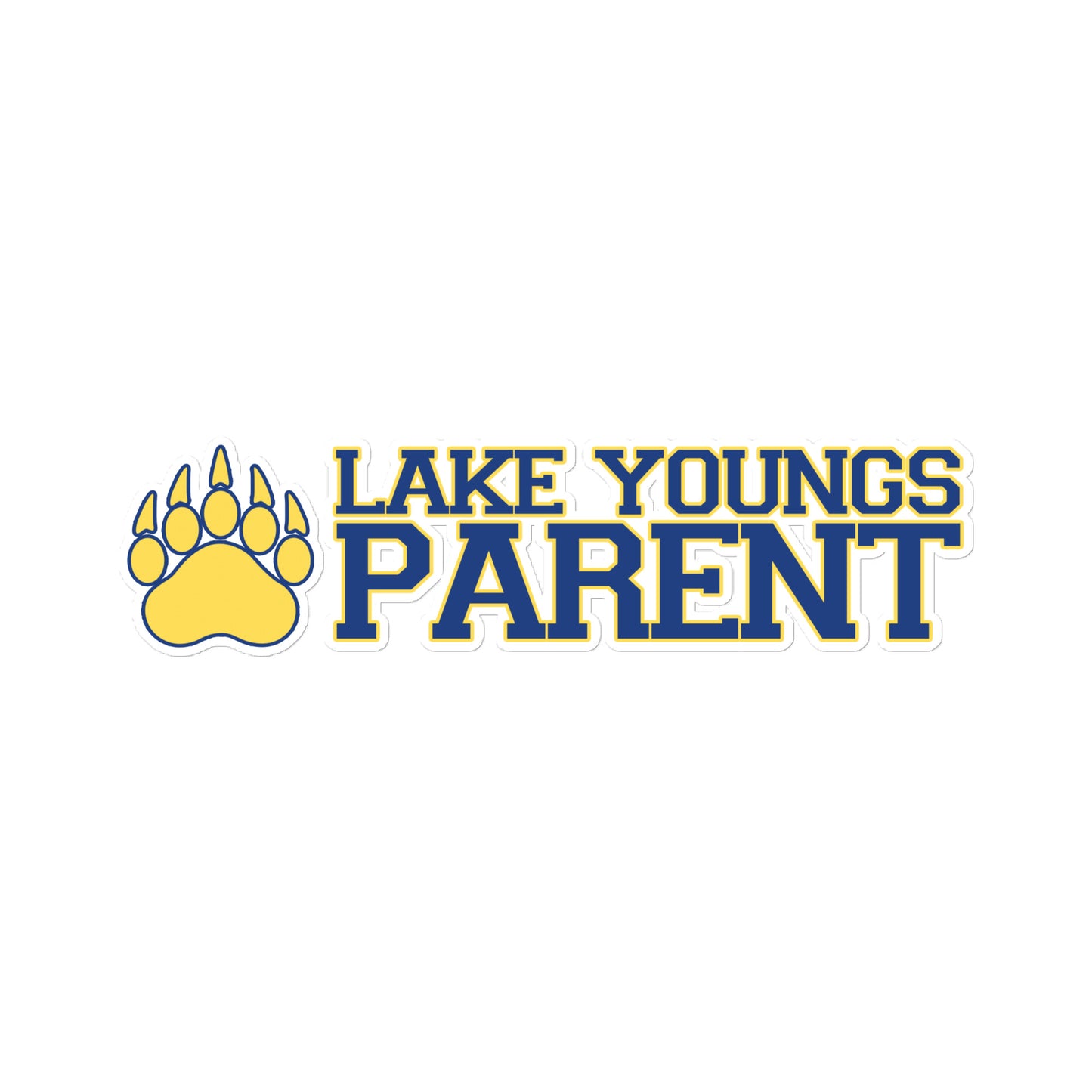 Lake Youngs Parent Bubble-free stickers