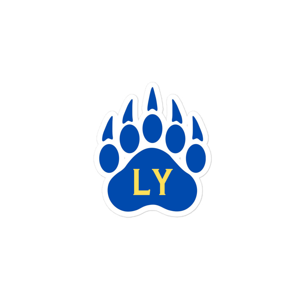 Bear Paw Bubble-free sticker