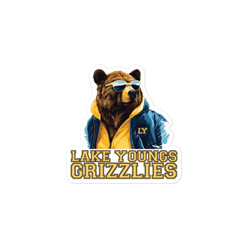 Grizzly Shades Bubble-free stickers