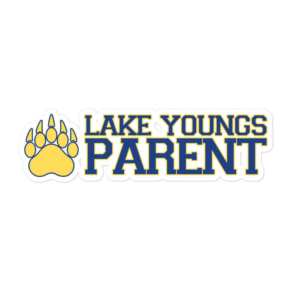 Lake Youngs Parent Bubble-free stickers