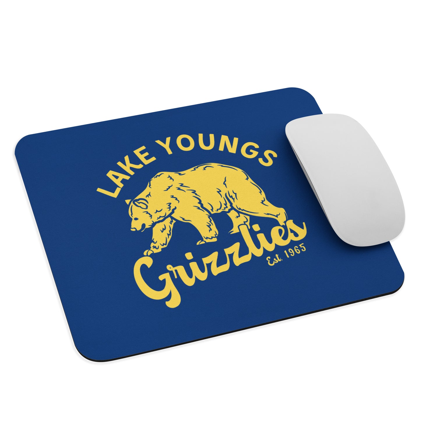 Yellow “Retro Lake Youngs” Mouse pad