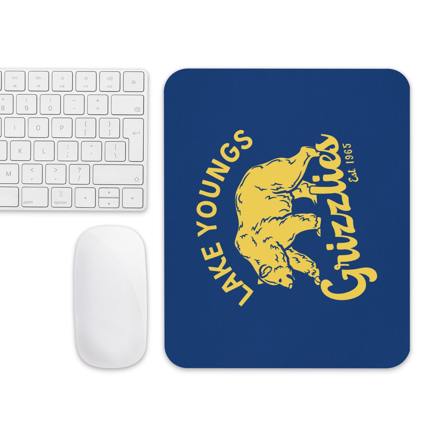 Yellow “Retro Lake Youngs” Mouse pad