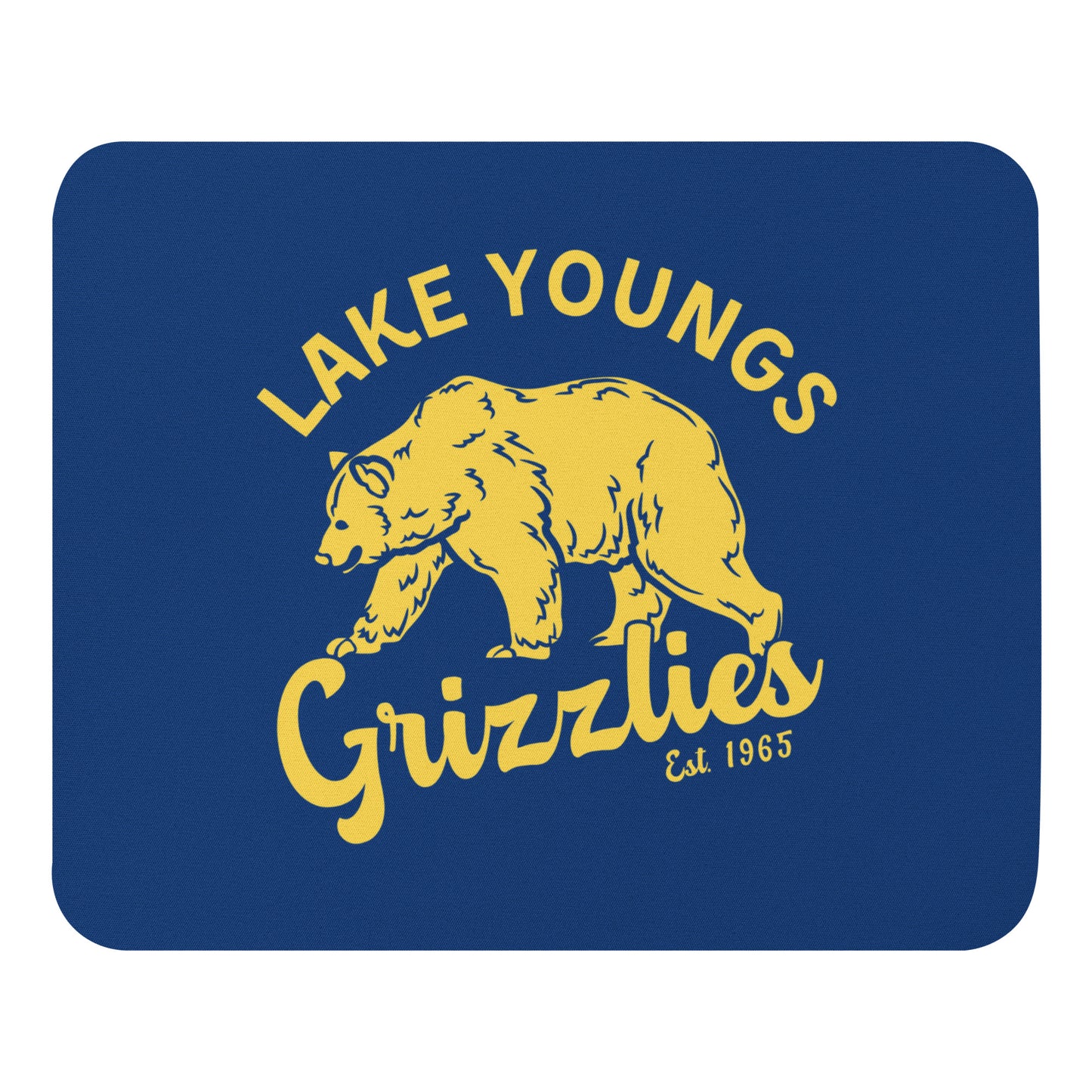 Yellow “Retro Lake Youngs” Mouse pad