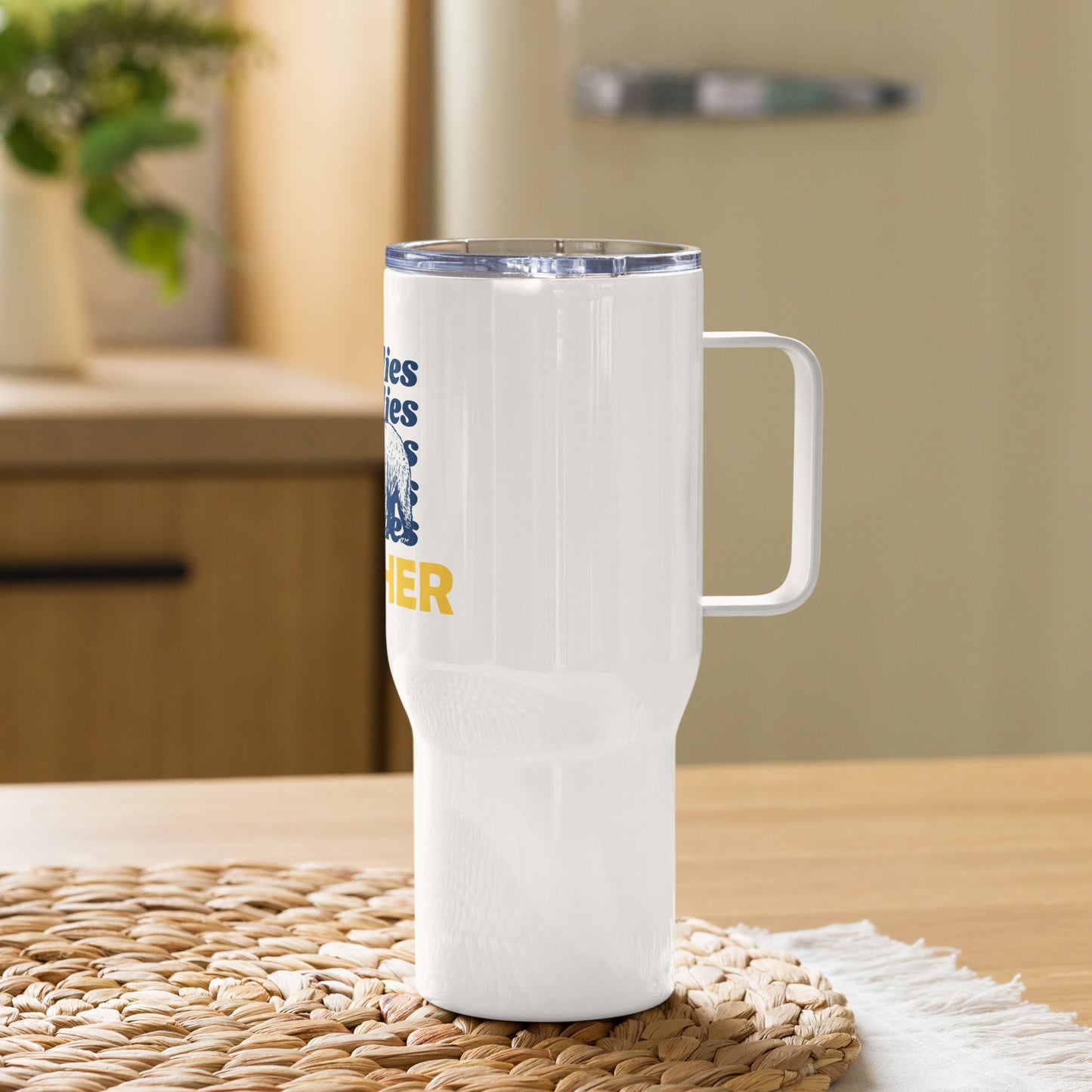 Grizzlies Teacher Travel mug with a handle