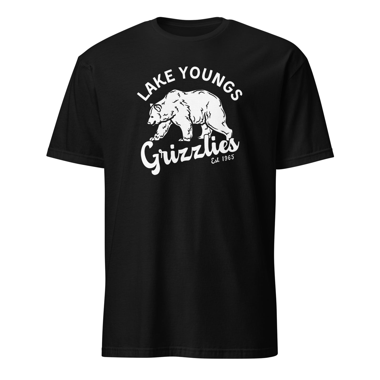 White “Retro Lake Youngs” Adult Short-Sleeve Unisex T-Shirt