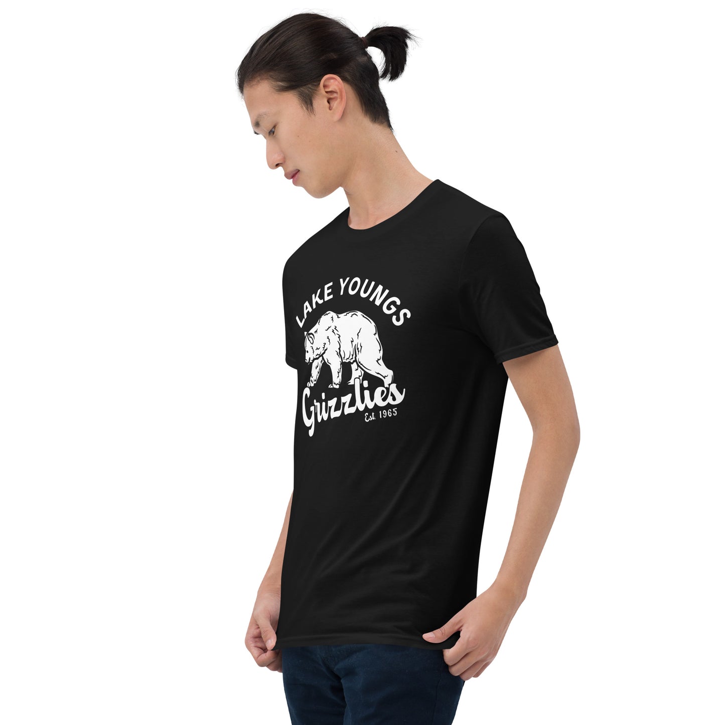 White “Retro Lake Youngs” Adult Short-Sleeve Unisex T-Shirt