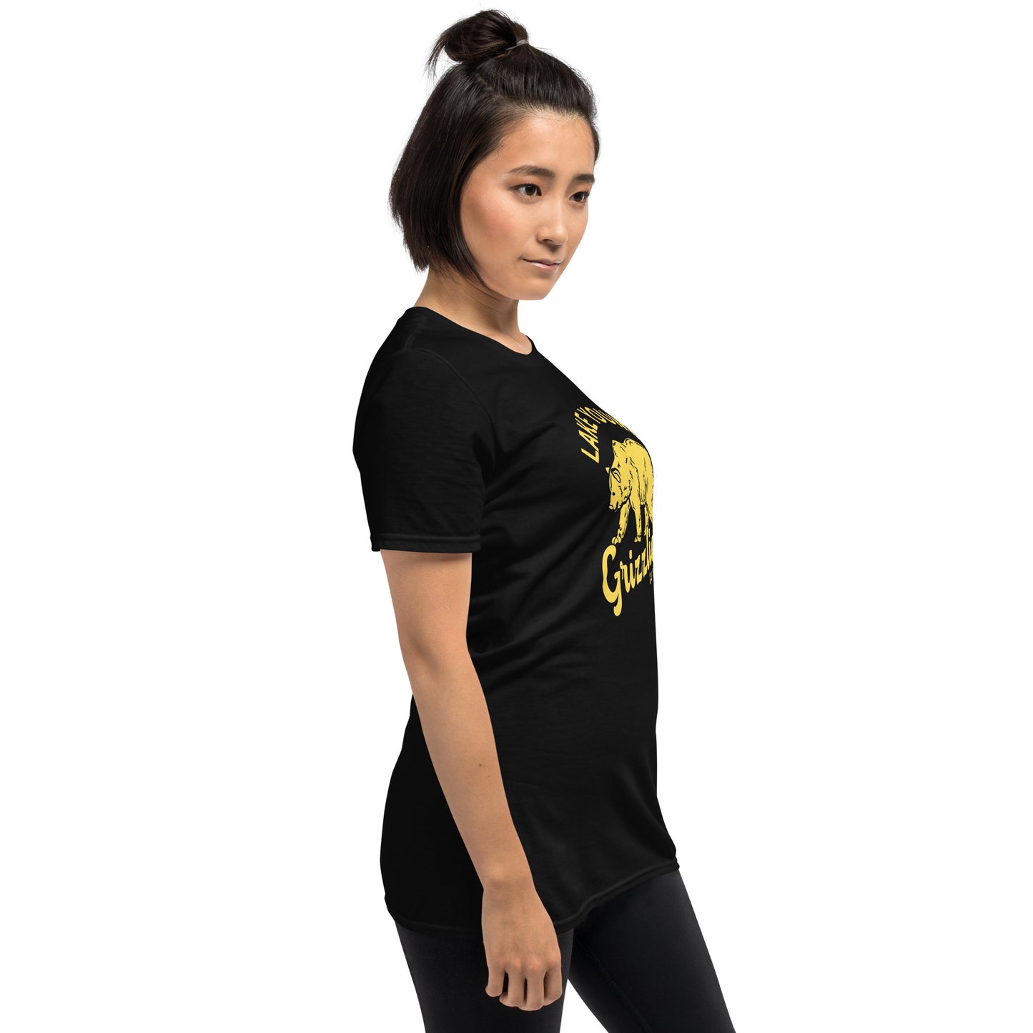 Yellow “Retro Lake Youngs” Adult Short-Sleeve Unisex T-Shirt