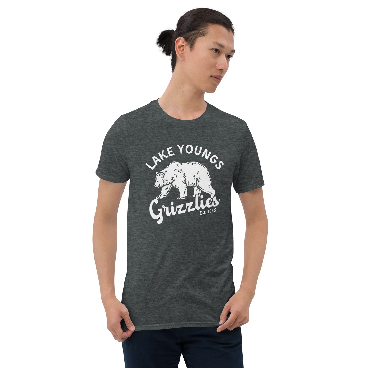 White “Retro Lake Youngs” Adult Short-Sleeve Unisex T-Shirt