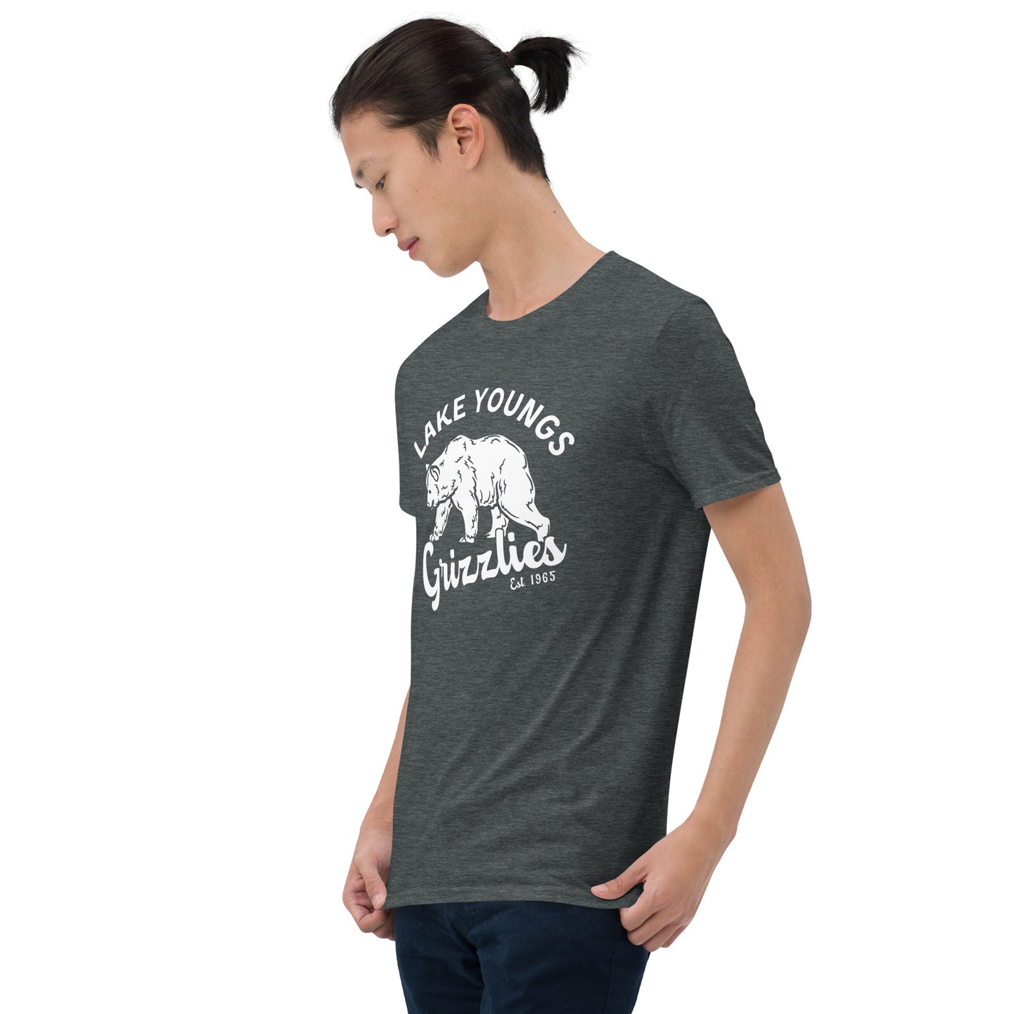 White “Retro Lake Youngs” Adult Short-Sleeve Unisex T-Shirt