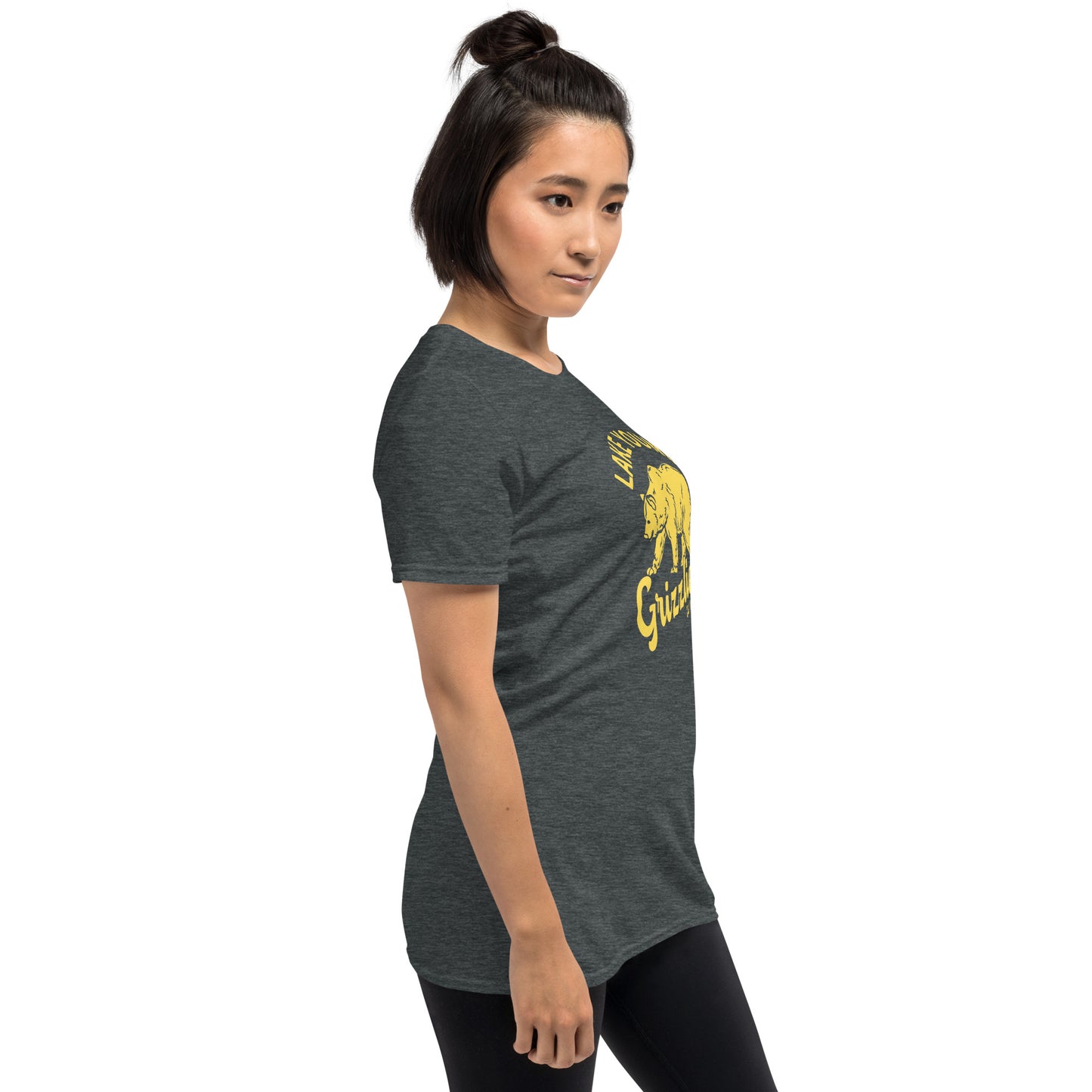 Yellow “Retro Lake Youngs” Adult Short-Sleeve Unisex T-Shirt