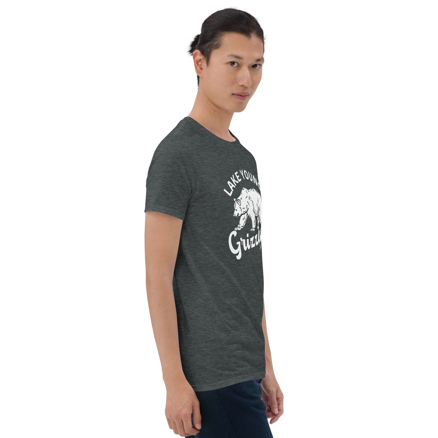 White “Retro Lake Youngs” Adult Short-Sleeve Unisex T-Shirt