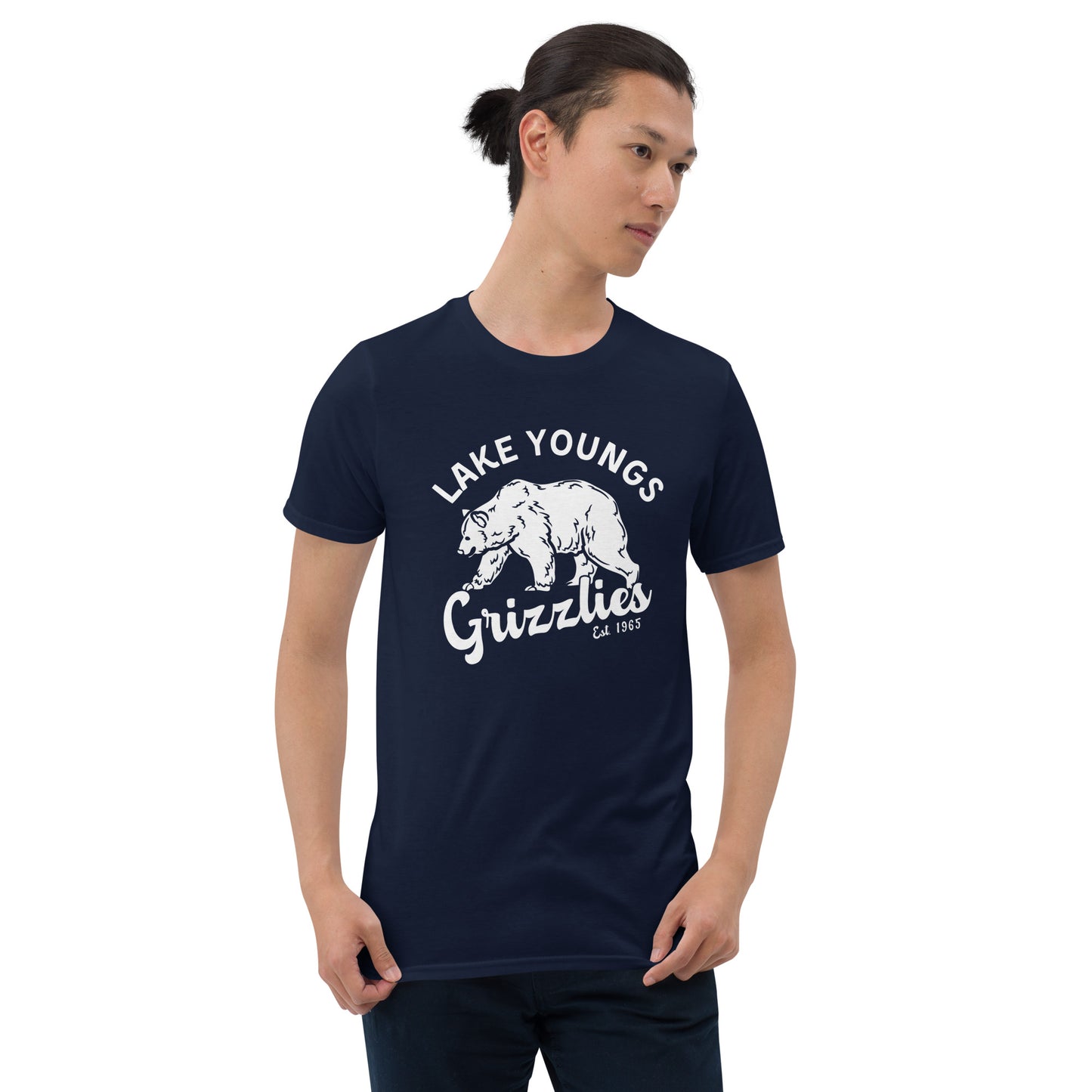 White “Retro Lake Youngs” Adult Short-Sleeve Unisex T-Shirt