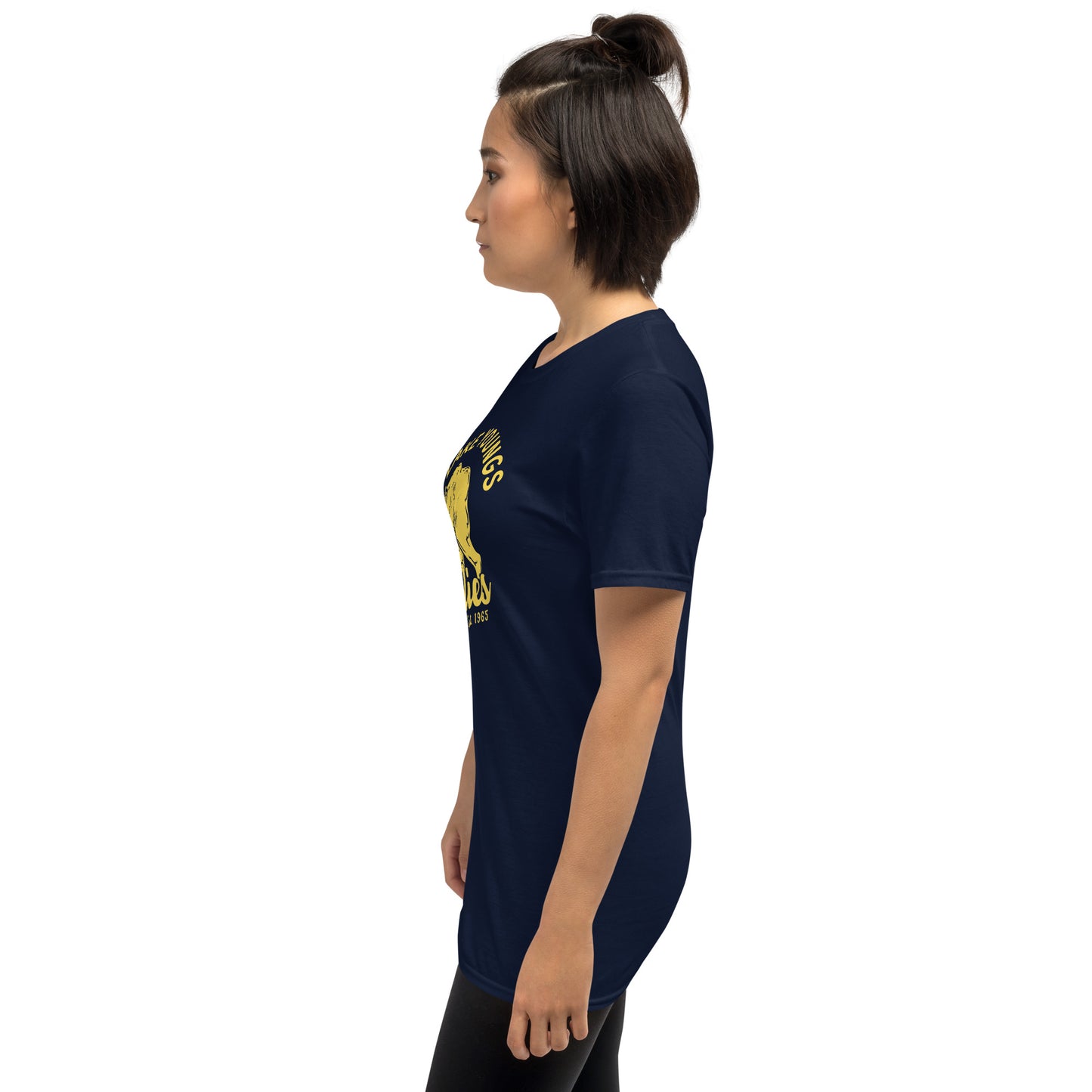 Yellow “Retro Lake Youngs” Adult Short-Sleeve Unisex T-Shirt