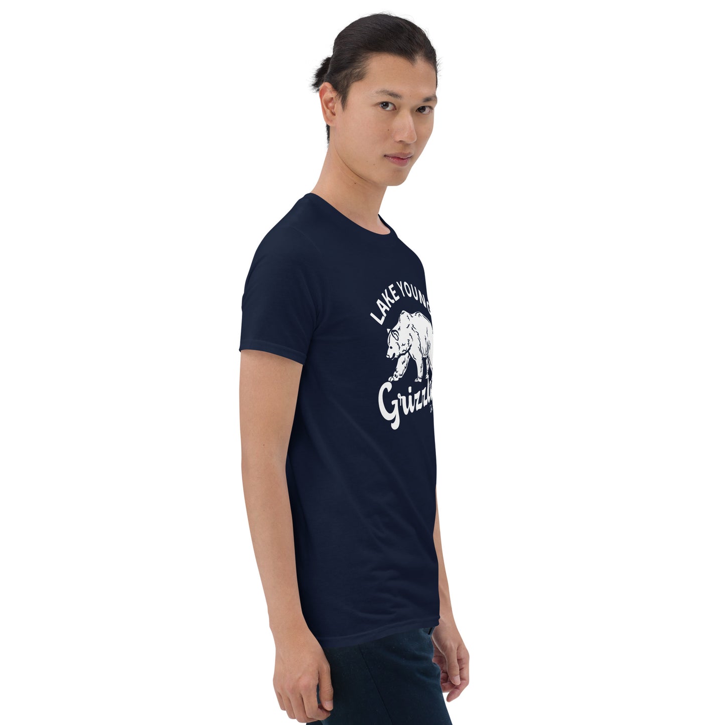 White “Retro Lake Youngs” Adult Short-Sleeve Unisex T-Shirt