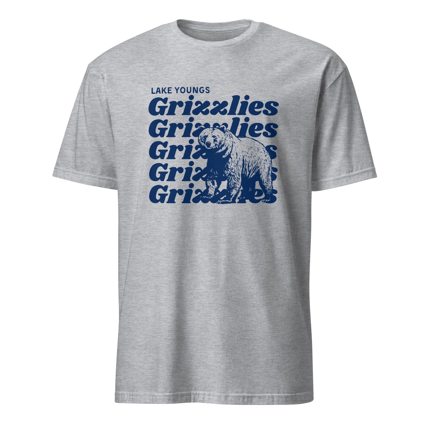Navy Blue “Grizzlies” Adult Short-Sleeve Unisex T-Shirt