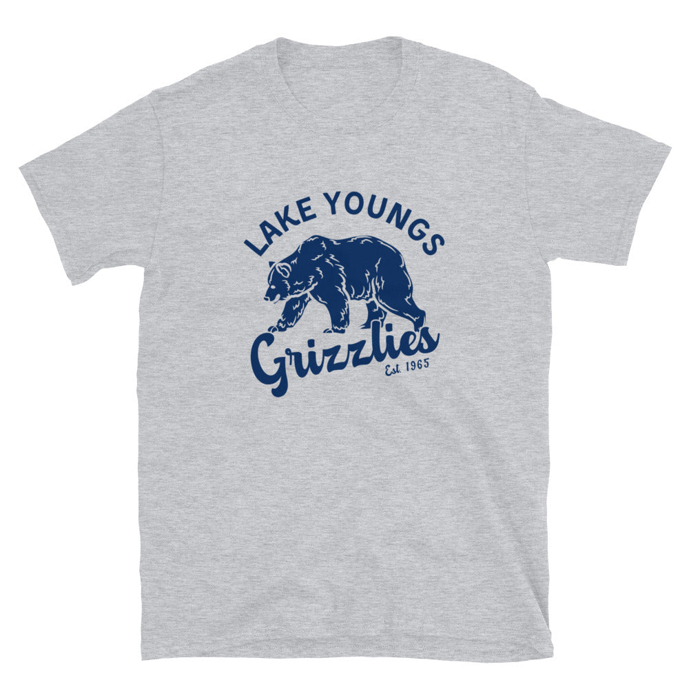 Navy Blue “Retro Lake Youngs” Adult Short-Sleeve Unisex T-Shirt
