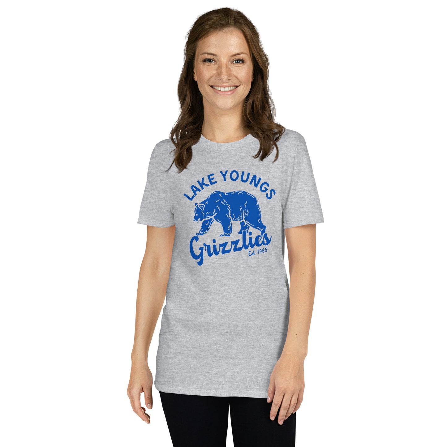 Royal Blue “Retro Lake Youngs” Adult Short-Sleeve Unisex T-Shirt