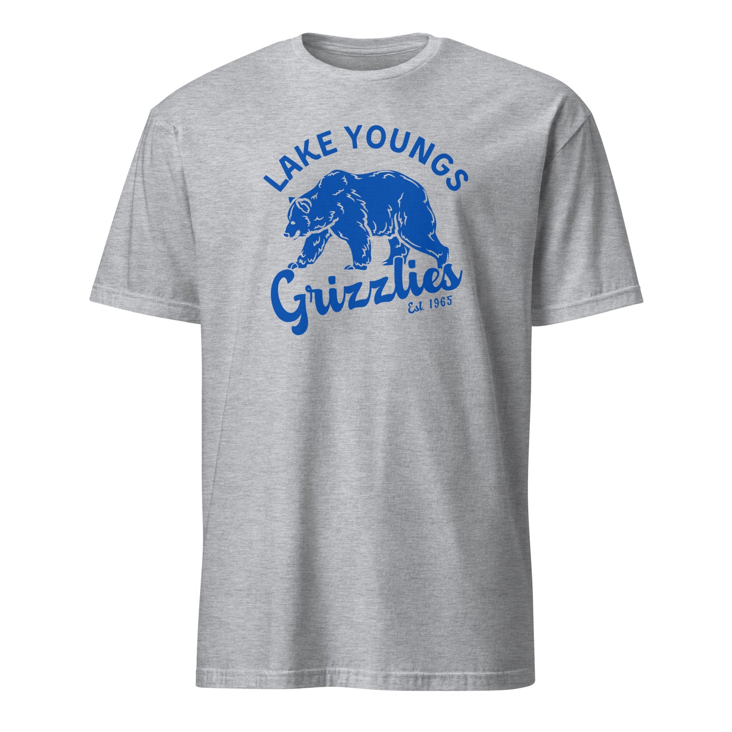 Royal Blue “Retro Lake Youngs” Adult Short-Sleeve Unisex T-Shirt