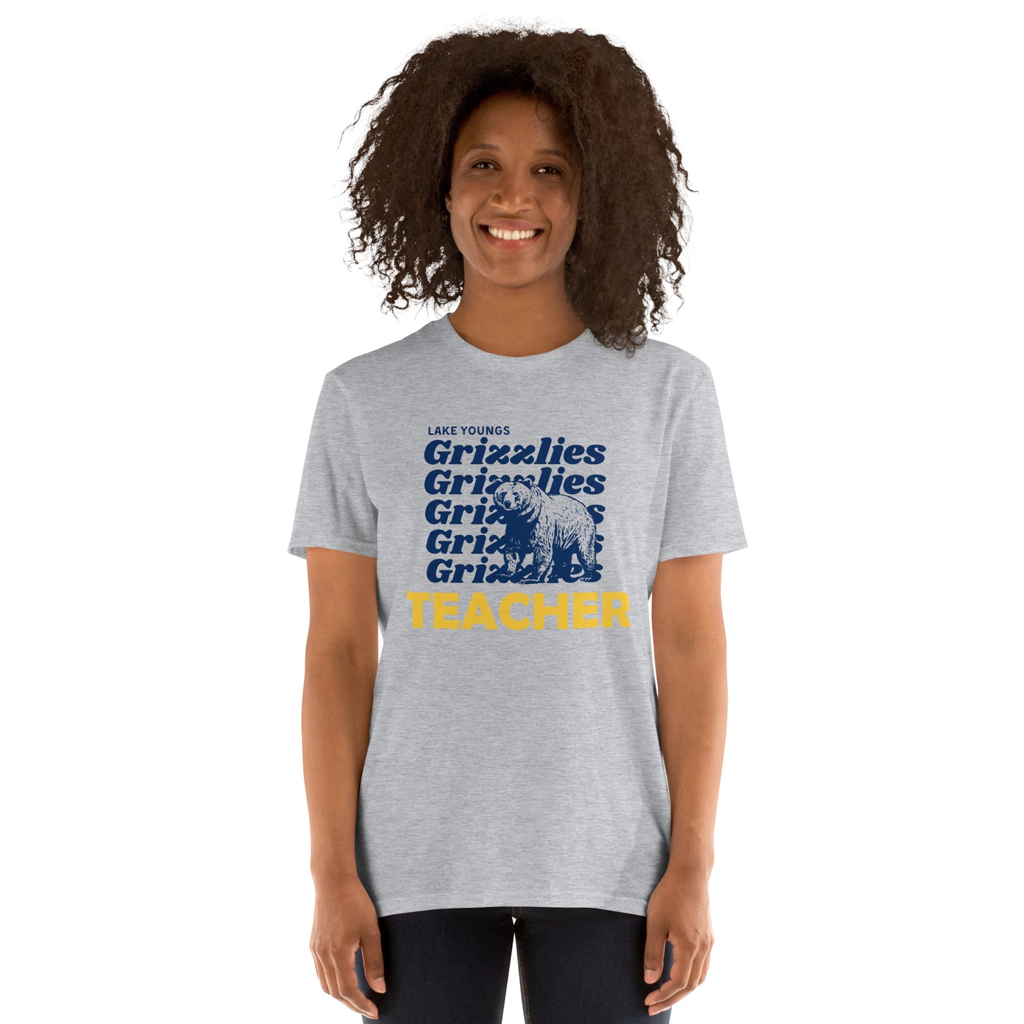 Grizzlies Teacher Adult Short-Sleeve Unisex T-Shirt