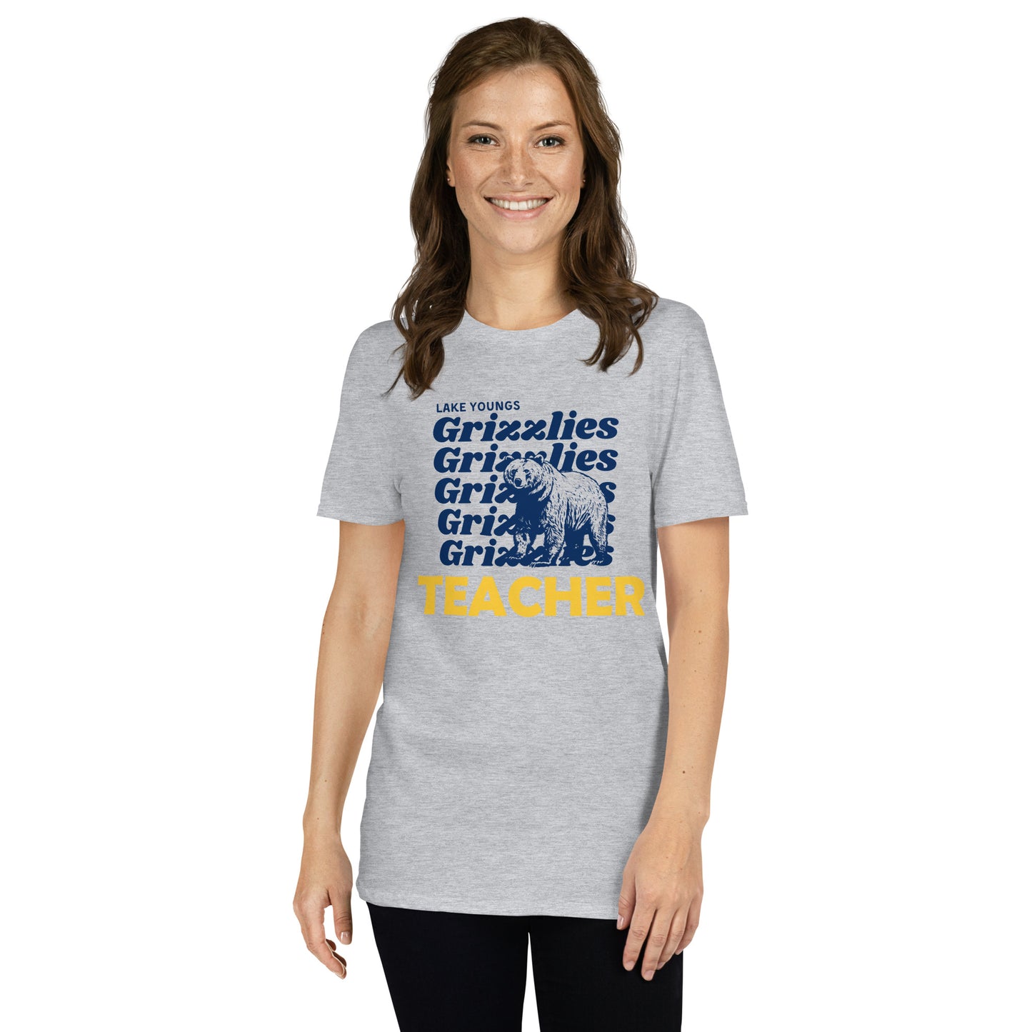 Grizzlies Teacher Adult Short-Sleeve Unisex T-Shirt