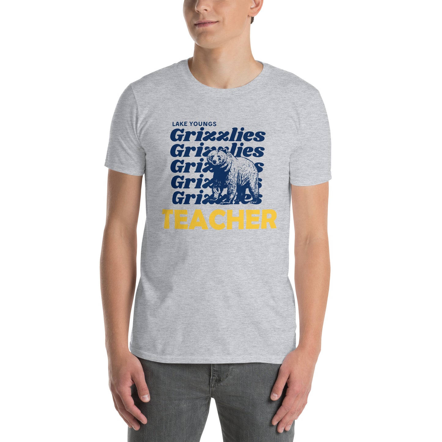 Grizzlies Teacher Adult Short-Sleeve Unisex T-Shirt