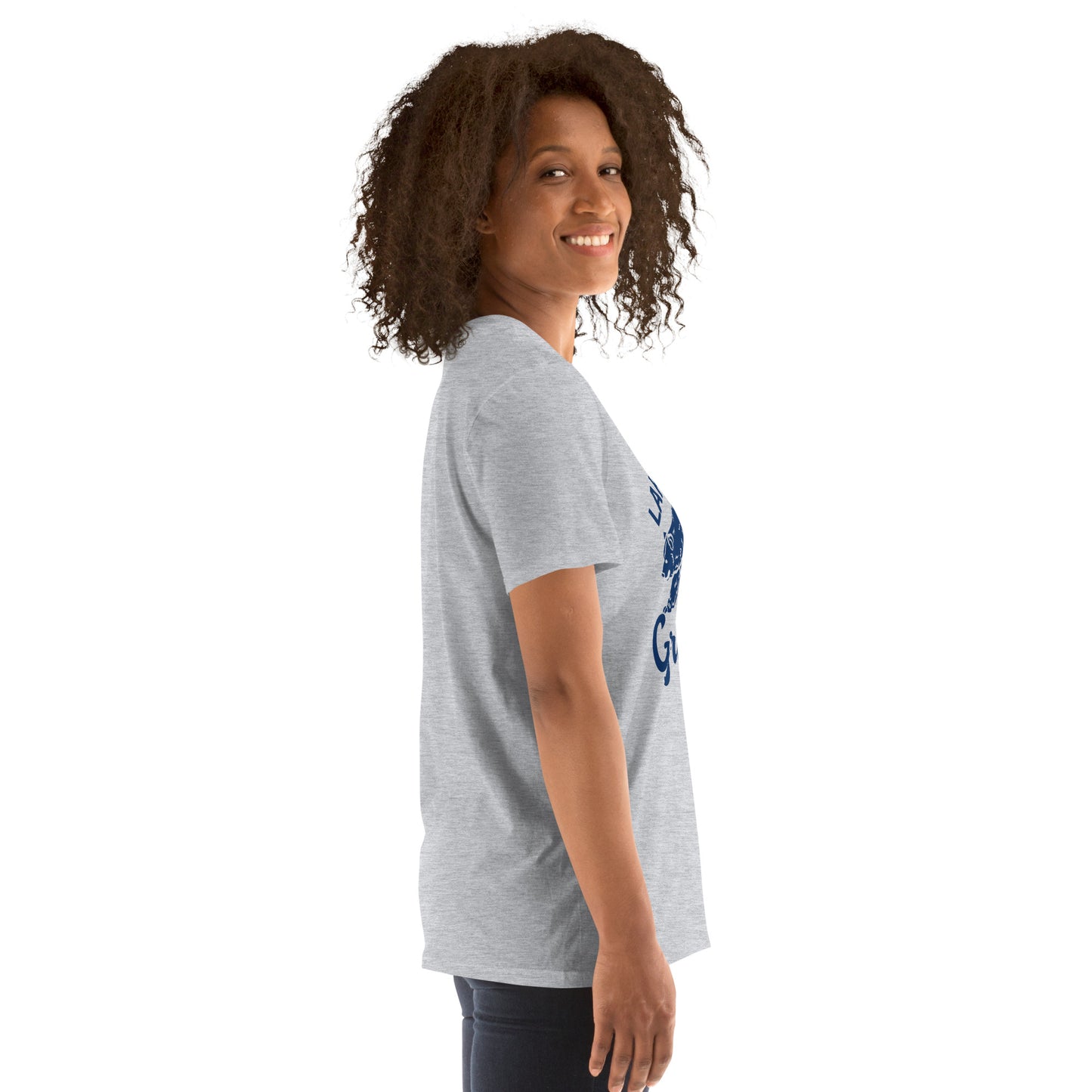 Navy Blue “Retro Lake Youngs” Adult Short-Sleeve Unisex T-Shirt