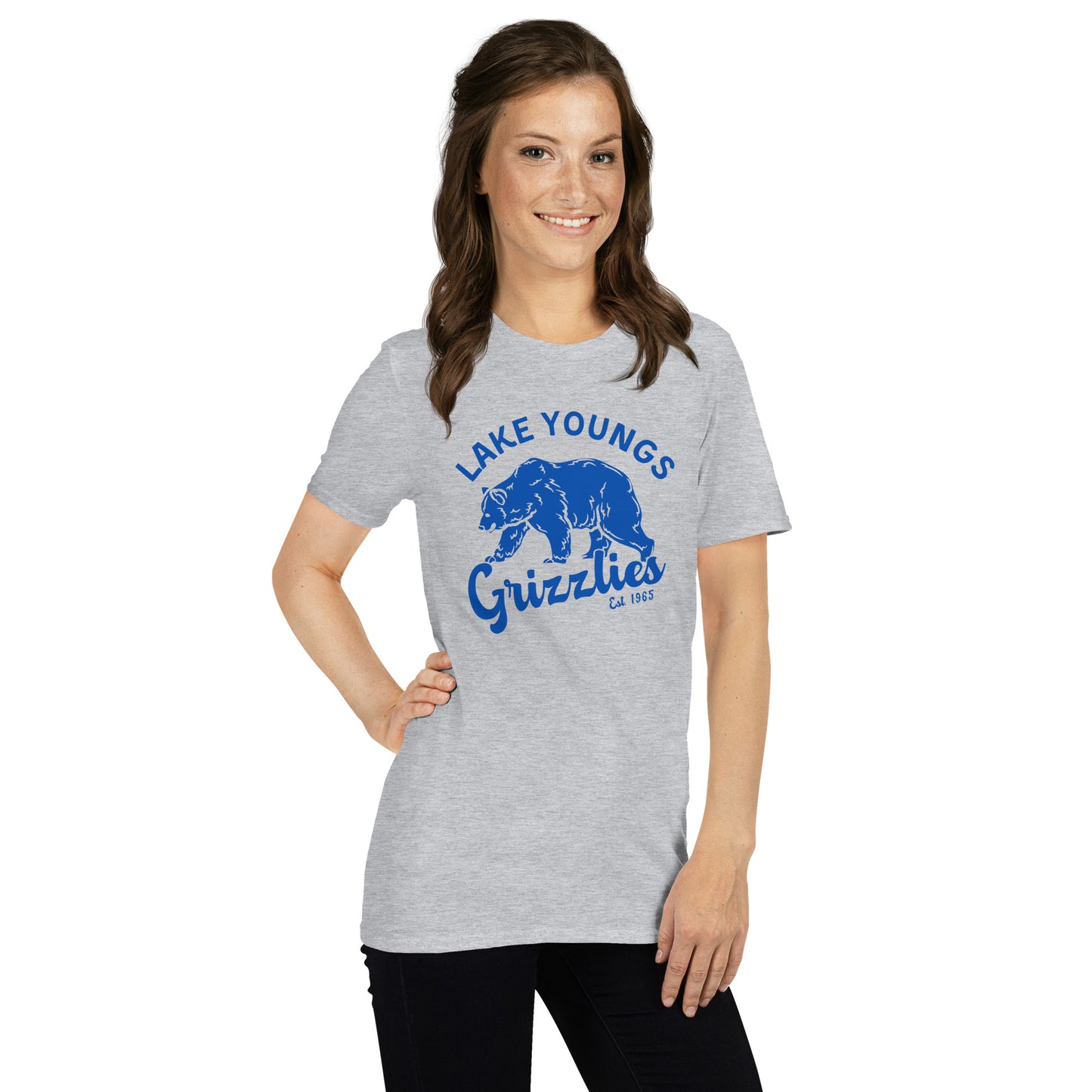 Royal Blue “Retro Lake Youngs” Adult Short-Sleeve Unisex T-Shirt