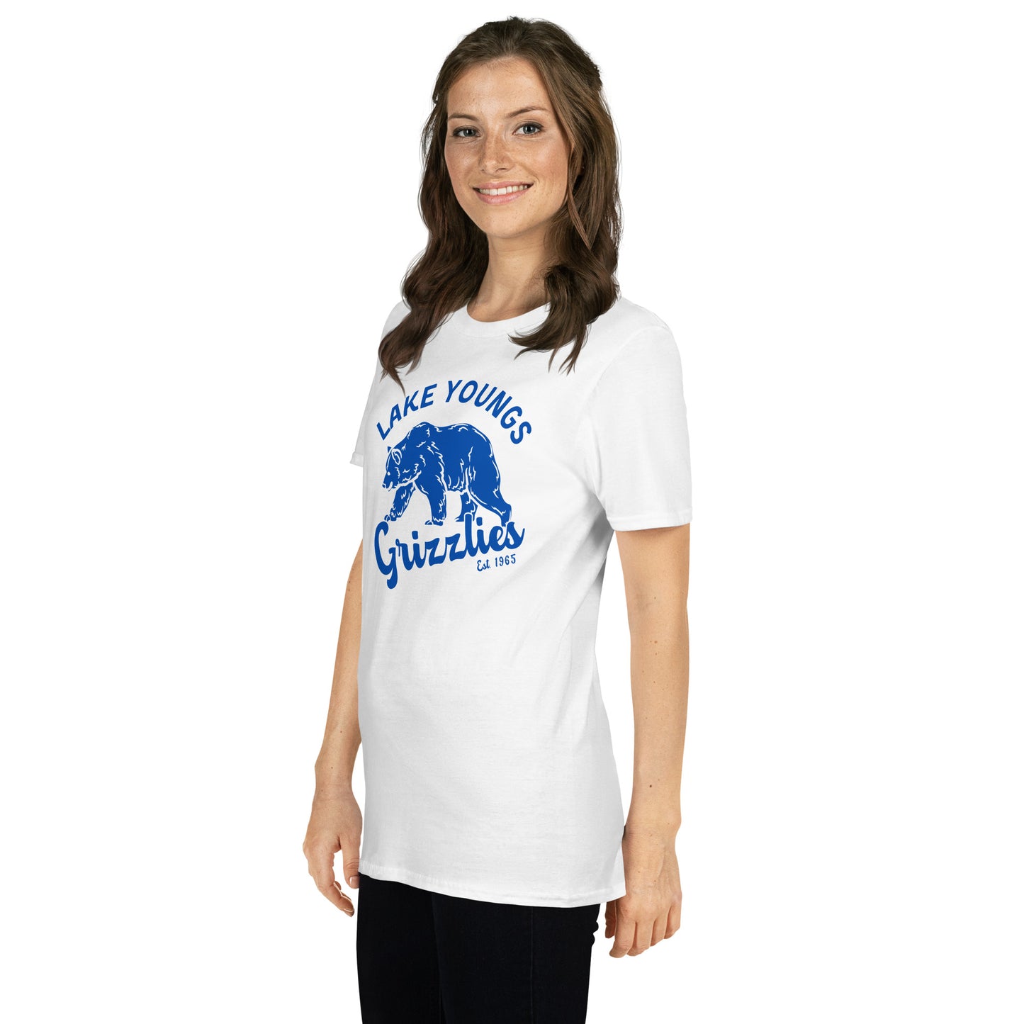 Royal Blue “Retro Lake Youngs” Adult Short-Sleeve Unisex T-Shirt