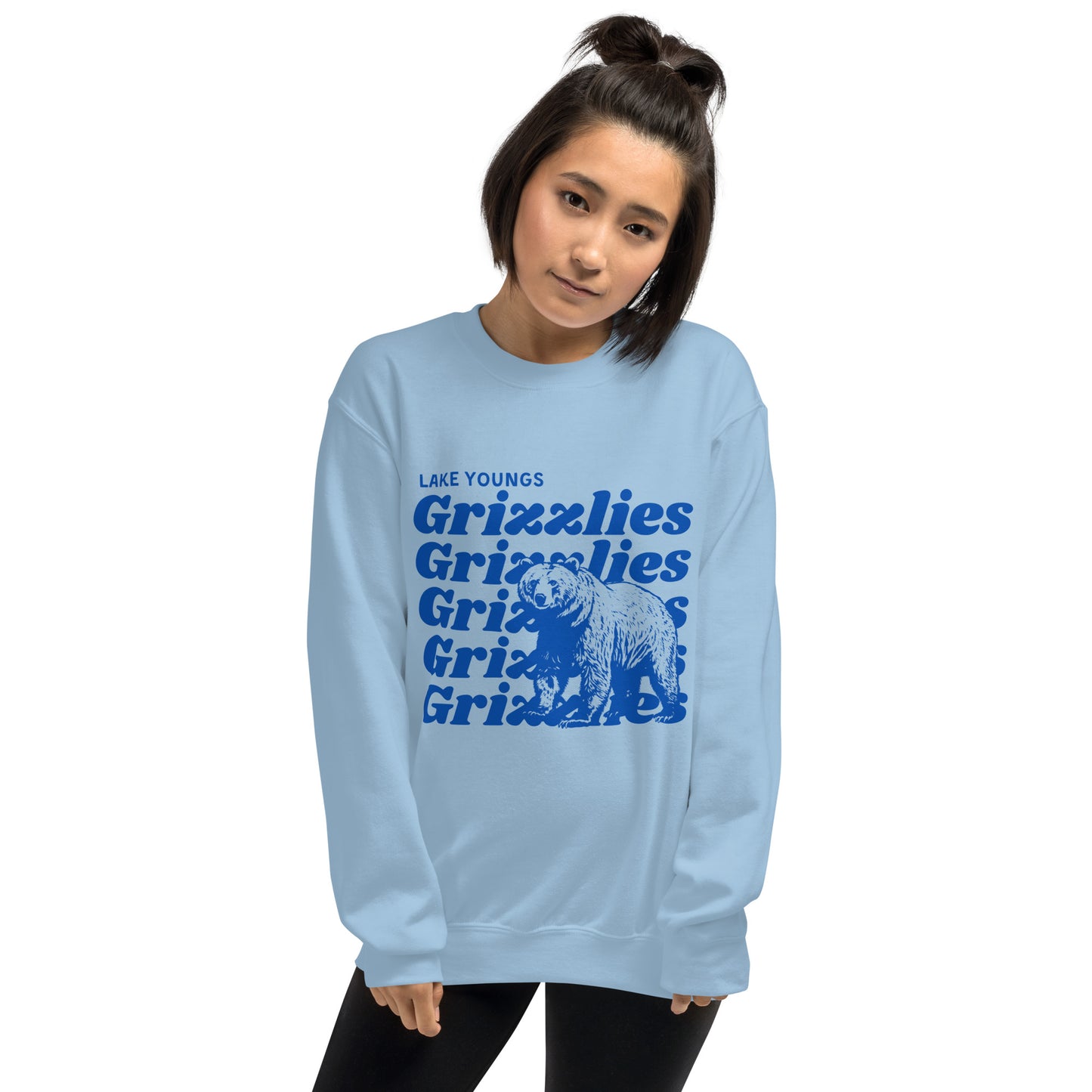 Royal Blue “Grizzlies” Adult Crew Neck Sweatshirt