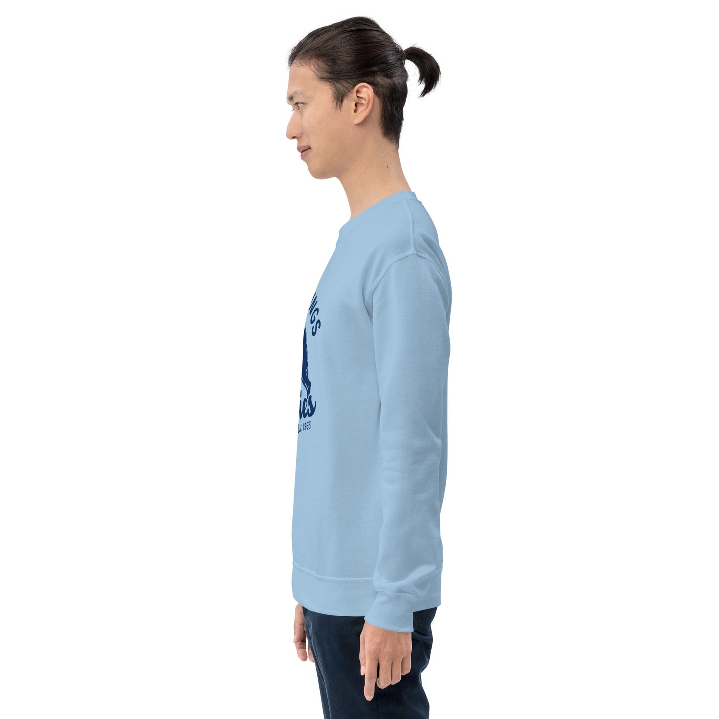 Navy Blue “Retro Lake Youngs” Adult Crew Neck Sweatshirt