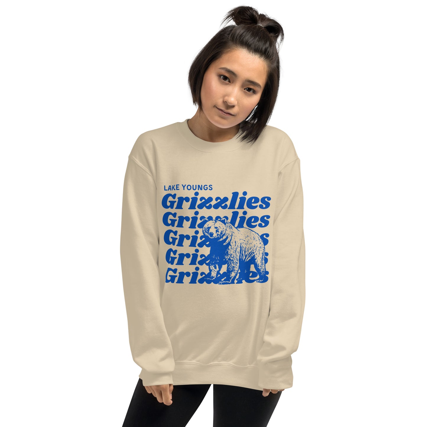 Royal Blue “Grizzlies” Adult Crew Neck Sweatshirt