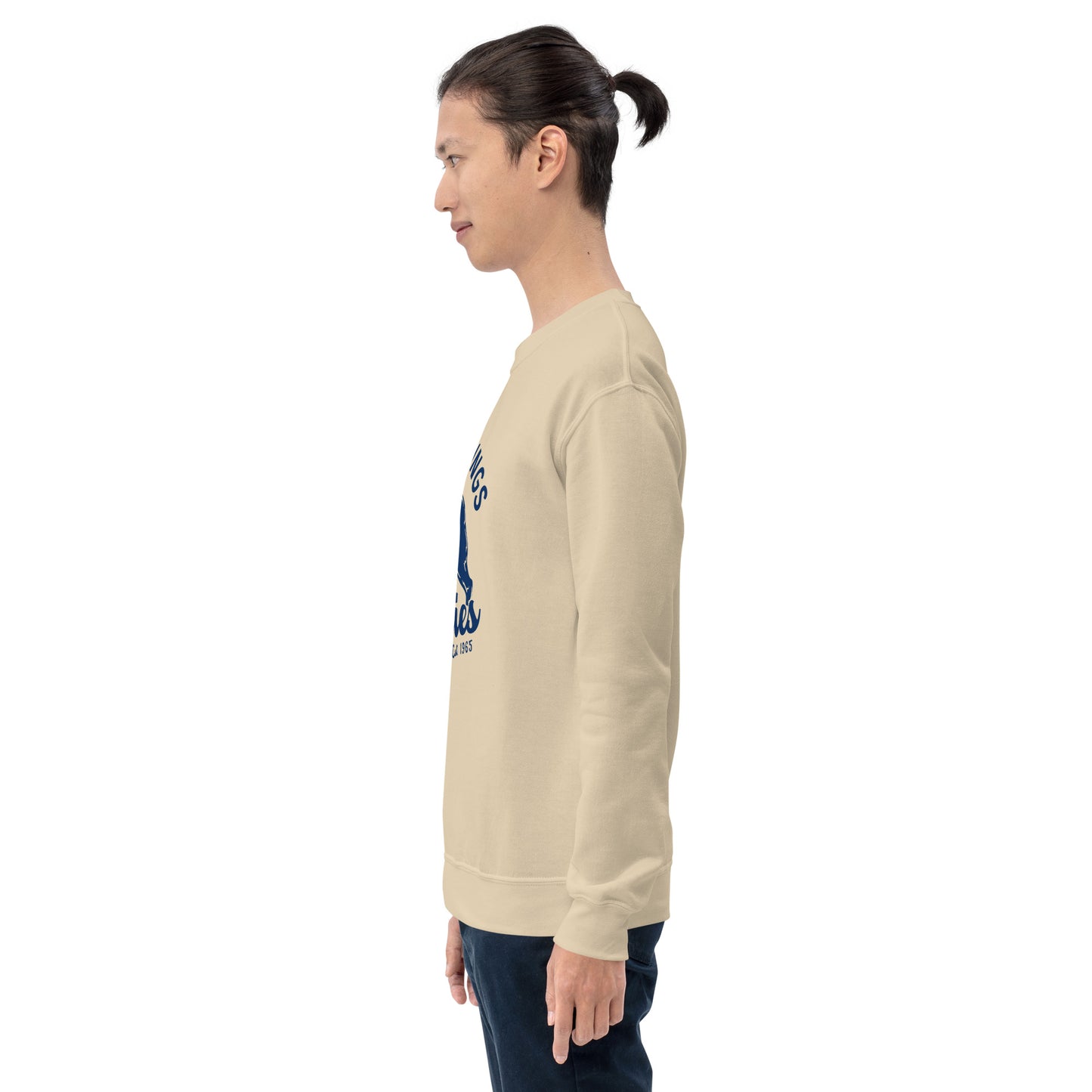 Navy Blue “Retro Lake Youngs” Adult Crew Neck Sweatshirt