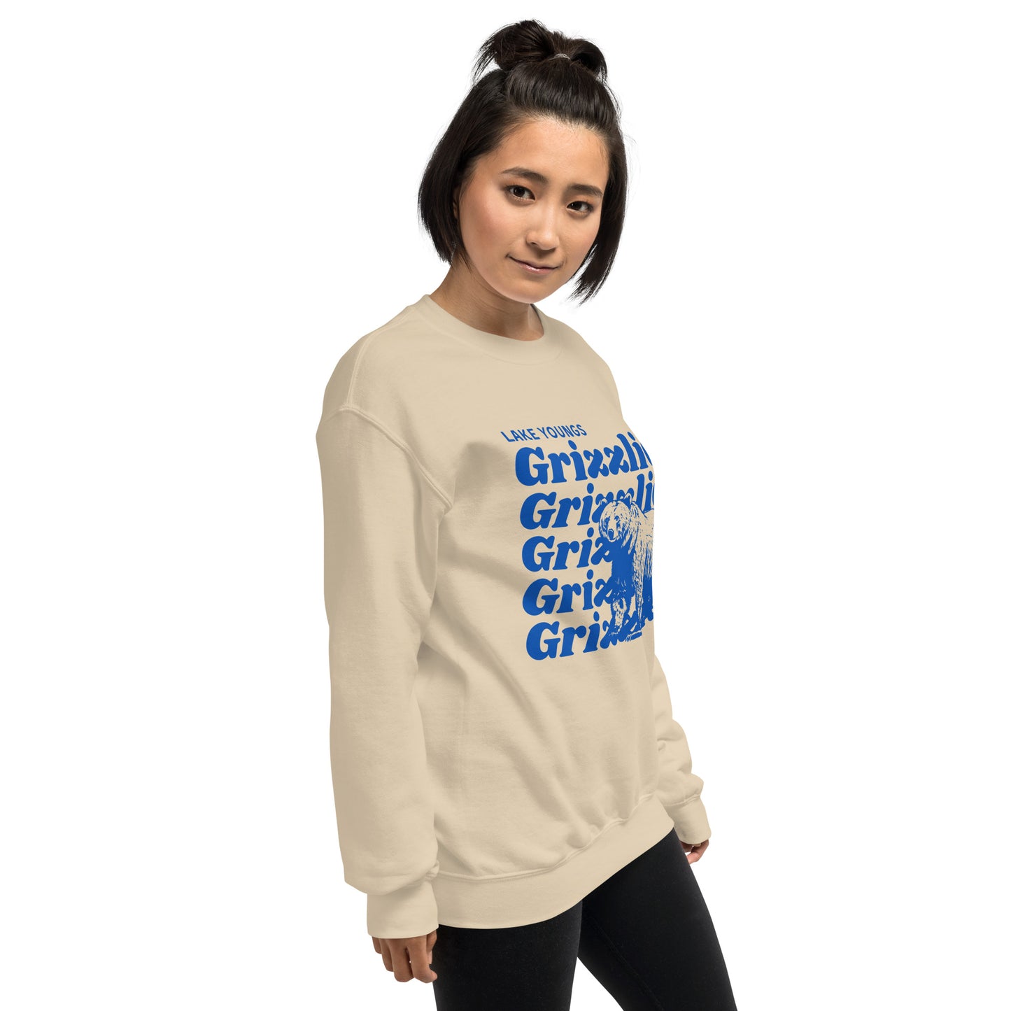 Royal Blue “Grizzlies” Adult Crew Neck Sweatshirt