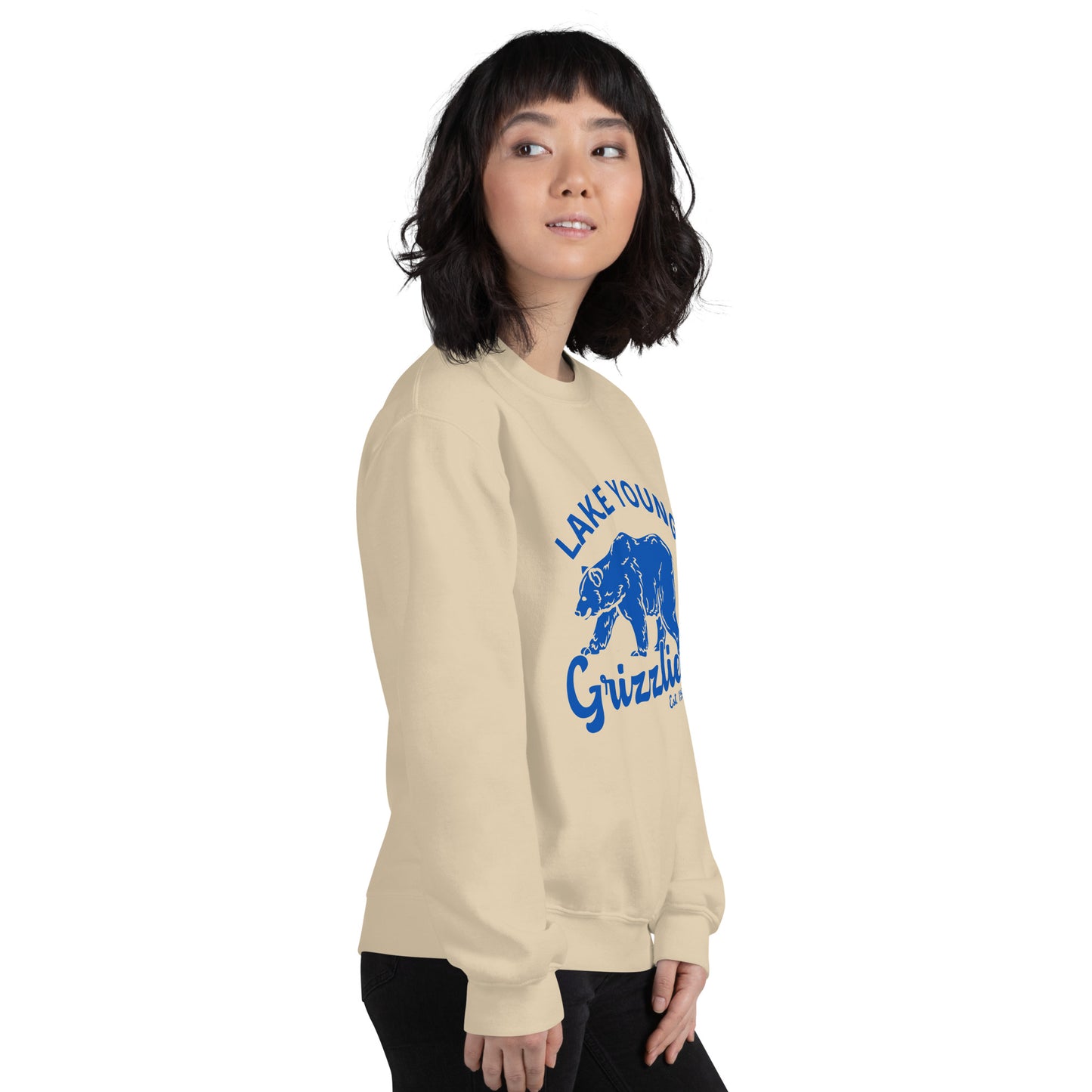 Royal Blue “Retro Lake Youngs” Adult Crew Neck Sweatshirt