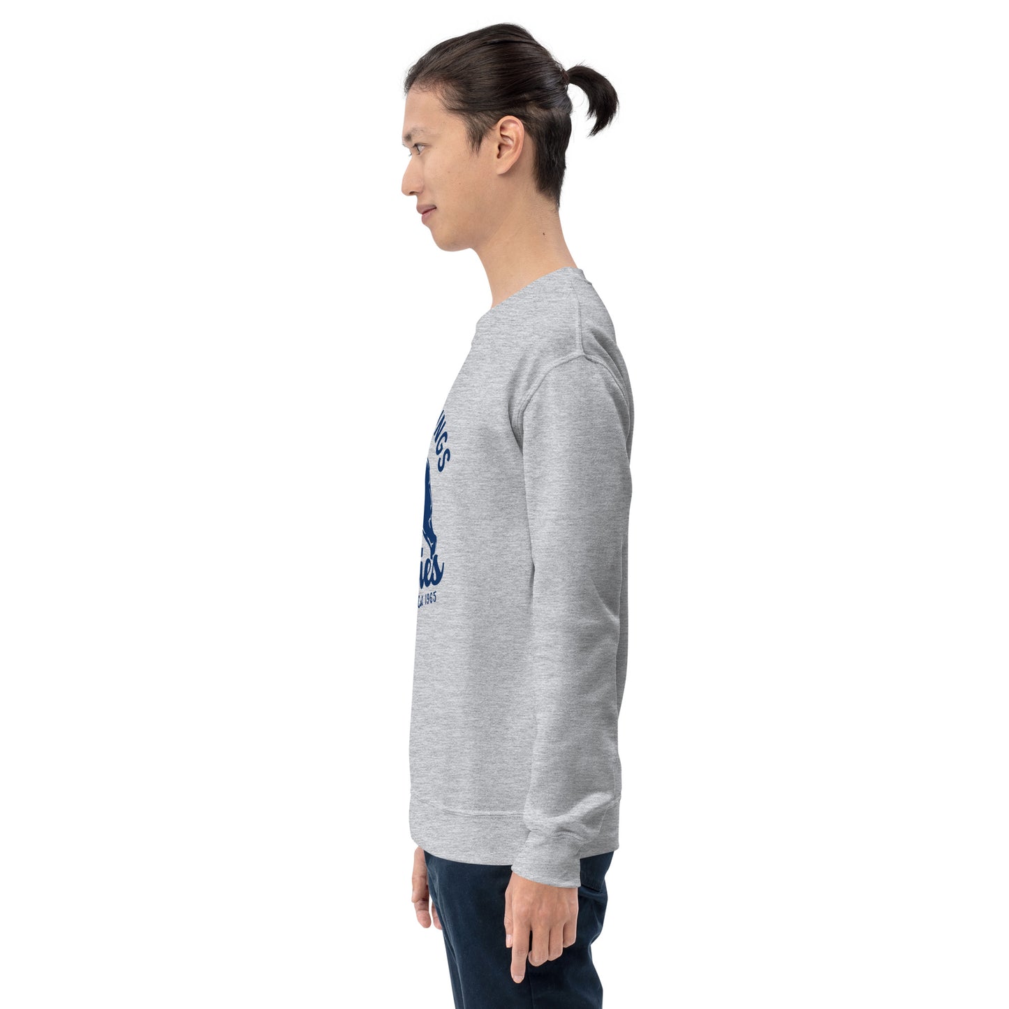 Navy Blue “Retro Lake Youngs” Adult Crew Neck Sweatshirt
