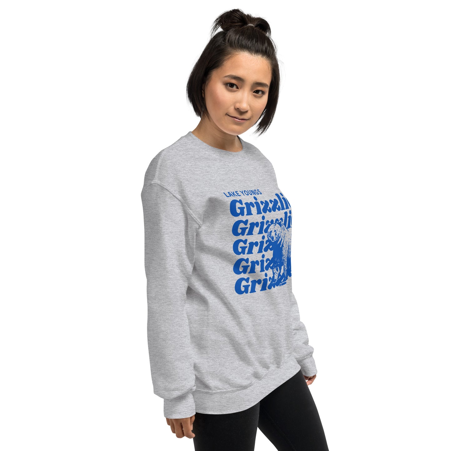 Royal Blue “Grizzlies” Adult Crew Neck Sweatshirt