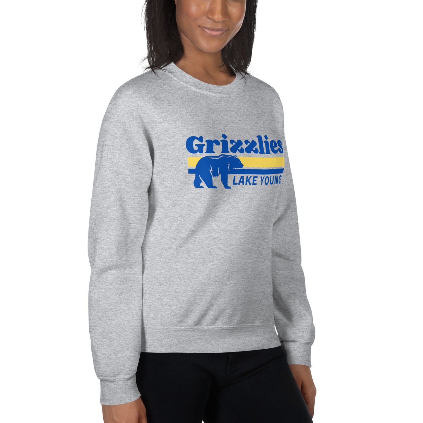 “Bear Stripes” Adult Crew Neck Sweatshirt