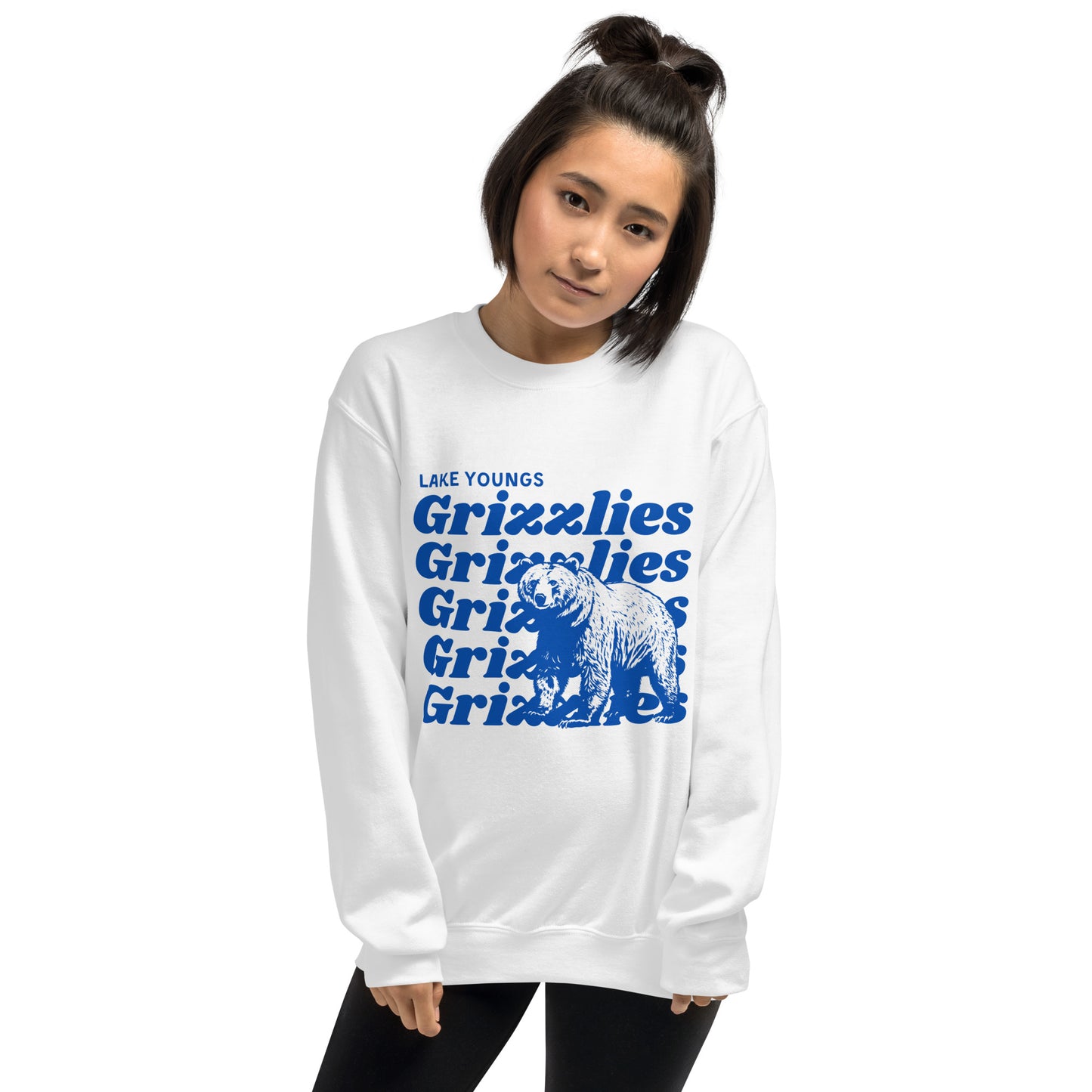 Royal Blue “Grizzlies” Adult Crew Neck Sweatshirt